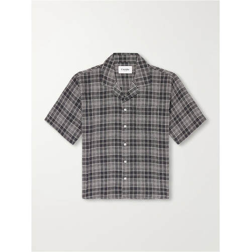 Corridor 男士 FW26 衬衫 Camp-Collar 格纹绉条纹