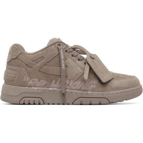 Off-White 男士 运动鞋 灰褐色 Out Of Office For Walking Suede