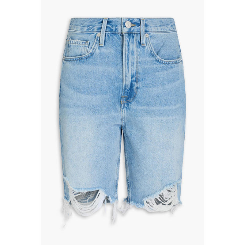 FRAME 女士 牛仔短裤 磨破牛仔短裤