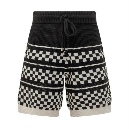 Amiri 埃米尔 男士 SS26 短裤 Amiri 格纹网眼