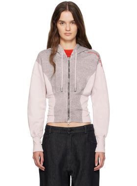 Eckhaus Latta 女士 卫衣 白色  灰色 Snatched 连帽衫