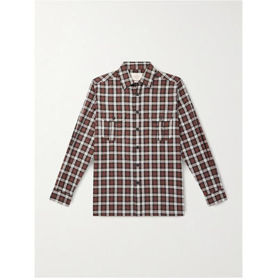 PORTUGUESE FLANNEL 男士 SS26 衬衫 Parker 格纹棉质法兰绒