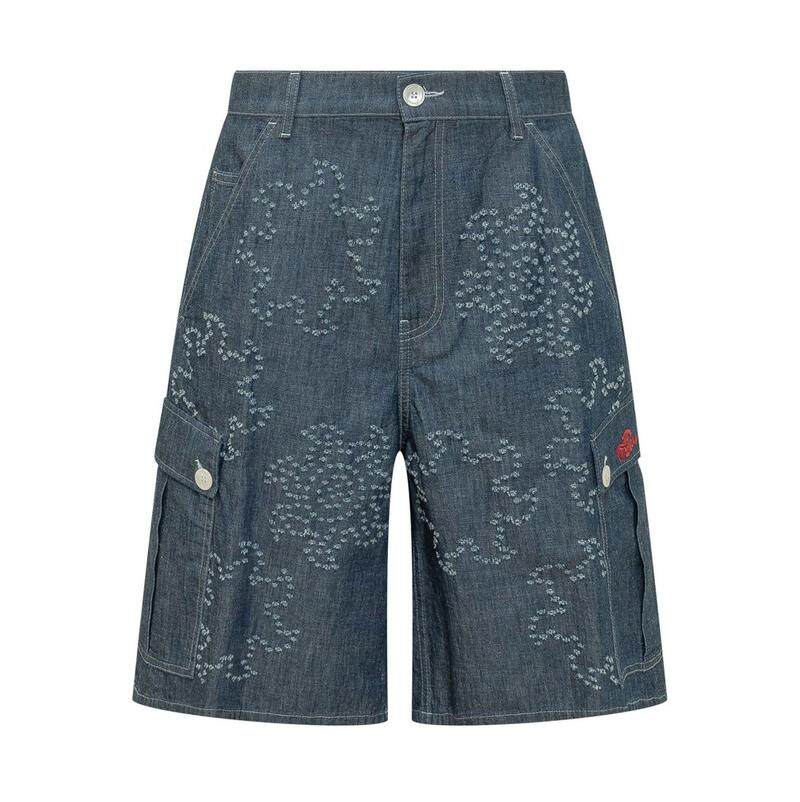 Marni 玛尼 男士 SS26 牛仔短裤 刺绣阔腿