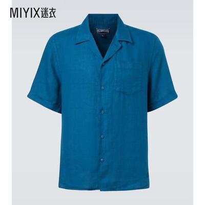 Vilebrequin 男款Charli 亚麻保龄球衬衫 迷衣时尚