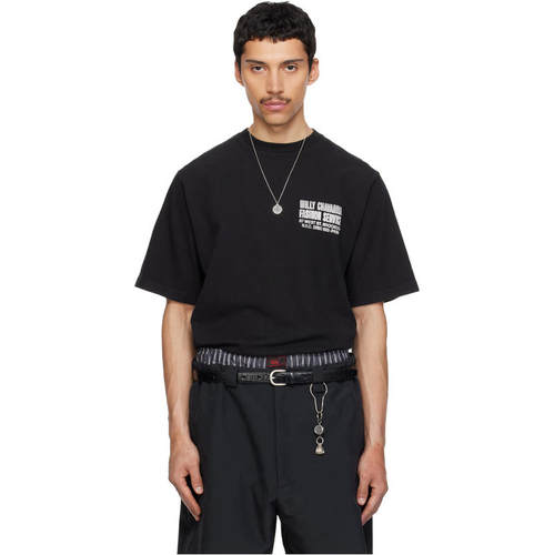Willy Chavarria 男士 T恤 黑色 Fashion Services
