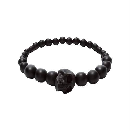 MCQUEEN 亚历山大·麦昆 男士 手链 Skull Multi Beaded Bracelet
