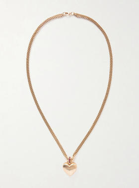 Roxanne Assoulin 女士 SS26 项链/吊坠 织纹心形镀金项链