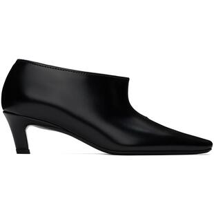 Totême 女士 FW24 短靴 黑色 The Wide Shaft 踝靴