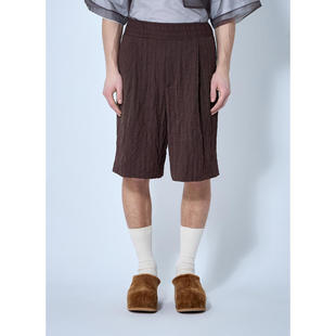 德赖斯·范诺顿 Noten 男士 SS25 褶皱 Dries 短裤 Van