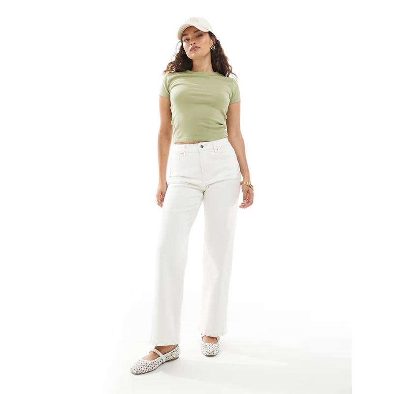 Miss Selfridge 女士 牛仔长裤 小号心形口袋直筒牛仔裤