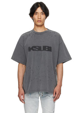 Ksubi 男士 T恤 灰色 Blasted Ekcess T 恤