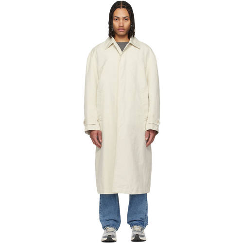 Boss 博斯 男士 大衣 灰白色 Water-Repellent Concealed Closure
