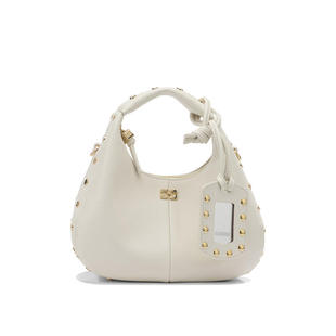 手提包 Ganni SS26 女士 白色再生皮革手袋 甘尼