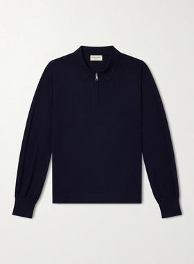 Officine Générale 男士 SS26 POLO衫 羊毛半拉链Polo毛衣