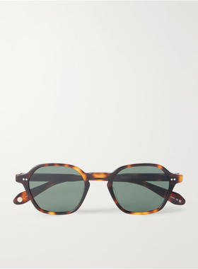 Garrett Leight 男士 太阳镜 Temescal 六角形镜框醋纤太阳眼镜