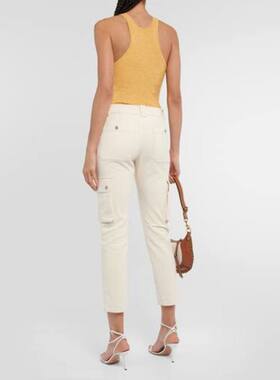 isabel marant 伊莎贝尔·玛兰 女士 长裤 Evalia 锥形棉质工装裤