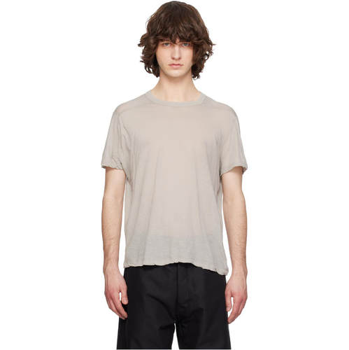 Rick Owens 瑞克·欧文斯 男士 T恤 灰白色 Temple Short Level
