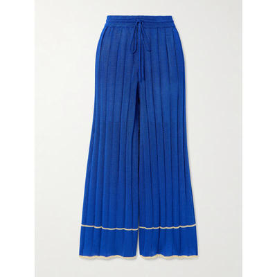 Calle Del Mar 女士 长裤 罗纹针织阔腿裤