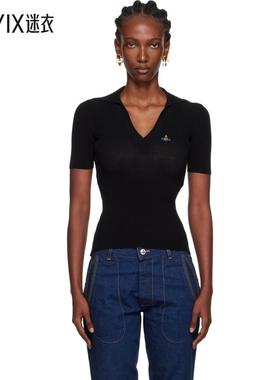 Vivienne Westwood西太后 女款黑色 Marina Polo 衫 迷衣时尚