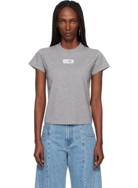 MM6 Maison Margiela马吉拉女士 T恤 灰色 Numeric Cotton T 恤
