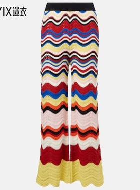 La DoubleJ 女款波浪纹钩花棉质阔腿裤 迷衣时尚