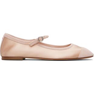 粉色 Uma 玛丽珍鞋 女士 Cap 芭蕾鞋 Toe Aeyde Satin
