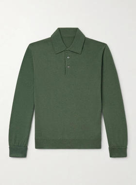 ANDERSON  SHEPPARD 男士 SS26 POLO衫 羊毛羊绒混纺Polo衫