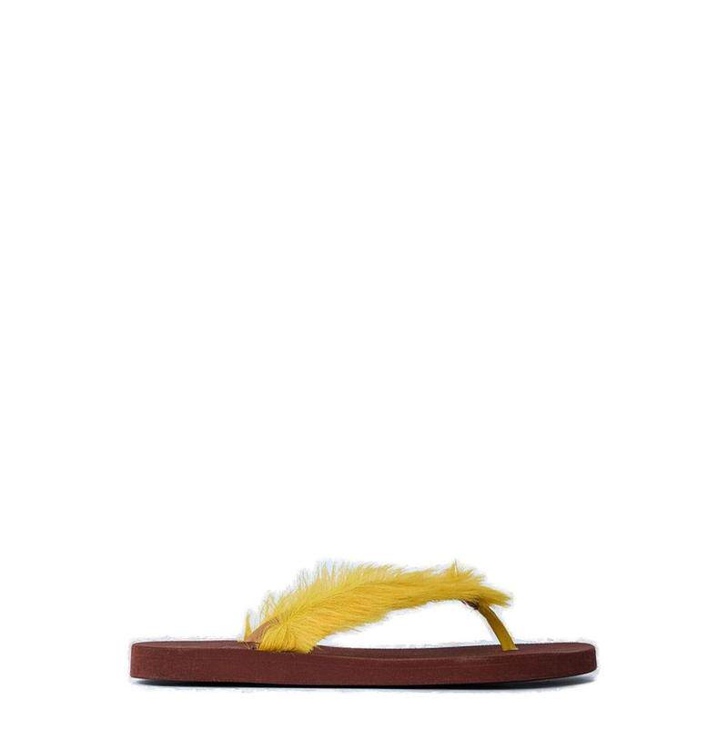 Marni 玛尼 男士 SS26 凉鞋 羽毛精饰
