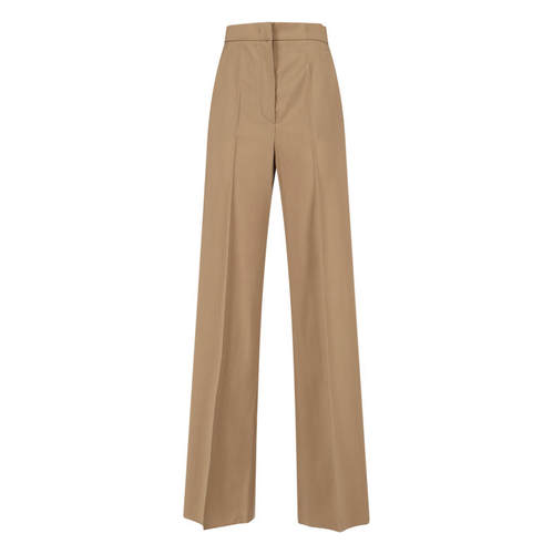 Max Mara 麦斯玛拉 女士 FW25 长裤 Fernet 高腰阔腿裤