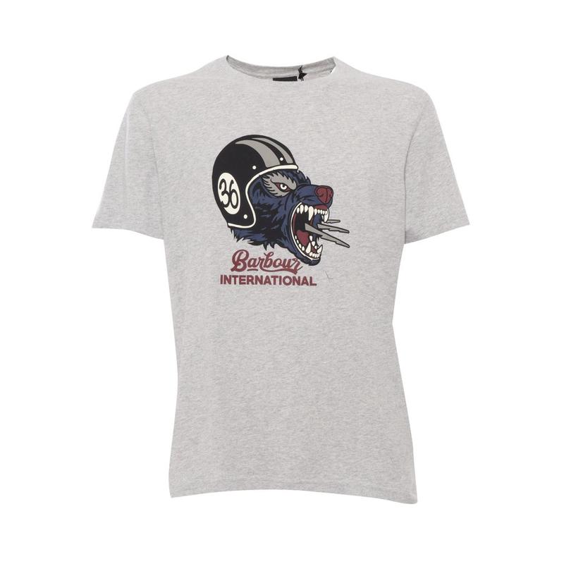 Barbour 男士 SS25 T恤 圖案印花圓領 T 卹