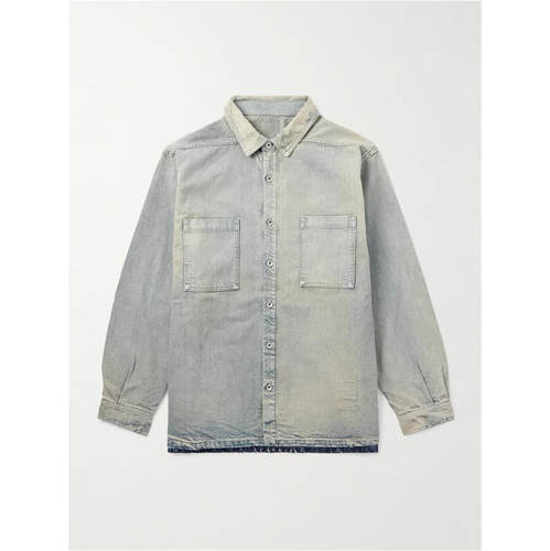 DRKSHDW 瑞克·欧文斯 DRKSHDW 男士 FW25 夹克 Jumbo 牛仔衬衫式