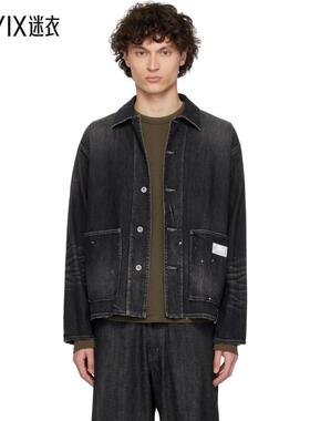 NEIGHBORHOOD 男款黑色 Washed LW Coverall 牛仔夹克 迷衣时尚