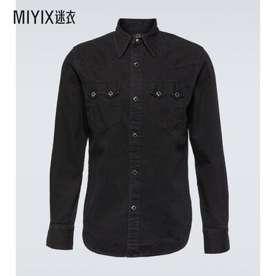 Ralph Lauren RRL  男Sawtooth West 牛仔布衬衫 迷衣时尚