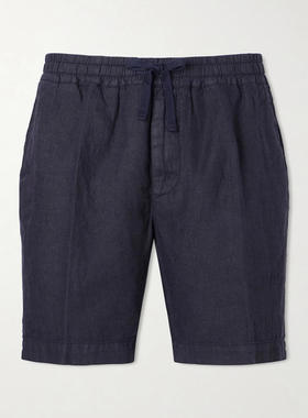 Altea Milano 男士 SS26 短裤 Samuel 直筒亚麻抽绳短裤