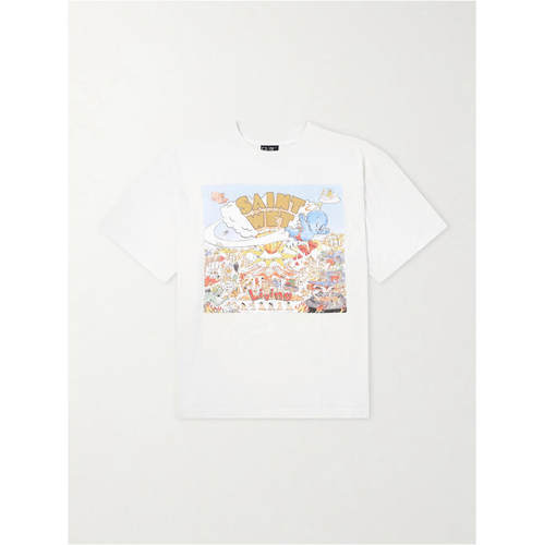 SAINT MXXXXXX 男士 FW26 T恤 Saint Wet 印花棉针织