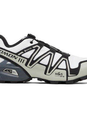 Salomon 女士 运动鞋 白色  灰色 Speedcross 3 GTX 运动鞋