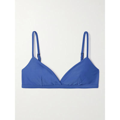 Matteau 女士 SS25 比基尼 The Crop 弹力绉纱三角上装
