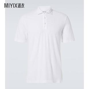 Fedeli 男款 棉质厚绒布Polo衫 迷衣时尚