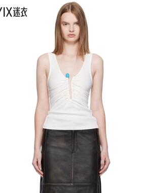 Christopher Esber 女款白色 Crystal Pin 背心 迷衣时尚