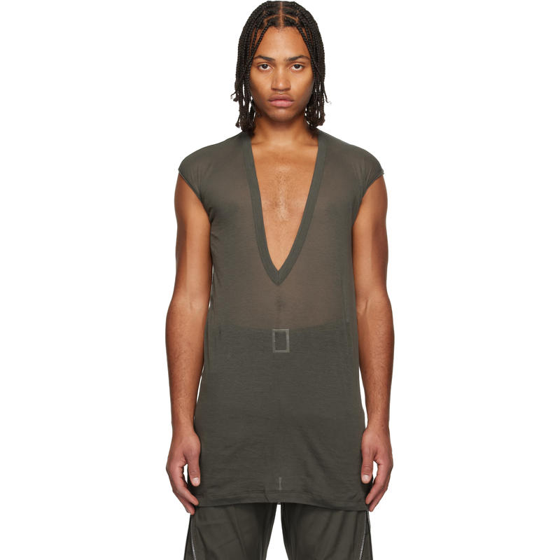 Rick Owens 男士 T恤 卡其色 Concordians Dylan T 恤