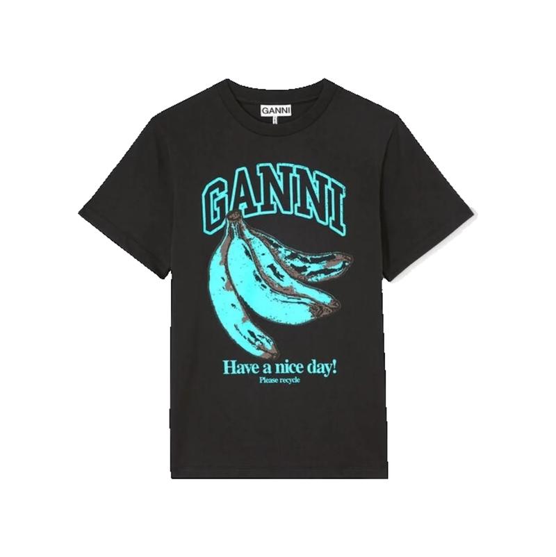 Ganni 甘尼 女士 FW26 T恤 香蕉印花