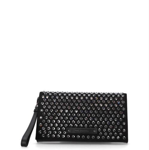 Karl Lagerfeld 卡尔·拉格斐 女士 FW25 手拿包 缀饰徽标贴片