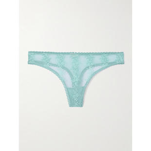 ERES 女士 三角内裤 du Sel Ressac 芙蓉花刺绣弹力薄纱丁字裤