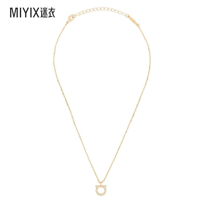 Salvatore Ferragamo菲拉格慕 女款Ferragamo Bijoux 金色项链/吊