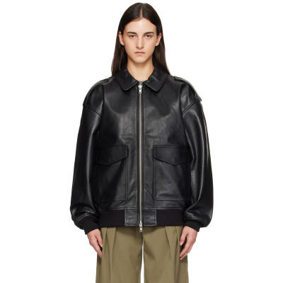 The Frankie Shop 女士 夹克 黑色 Viper 皮革