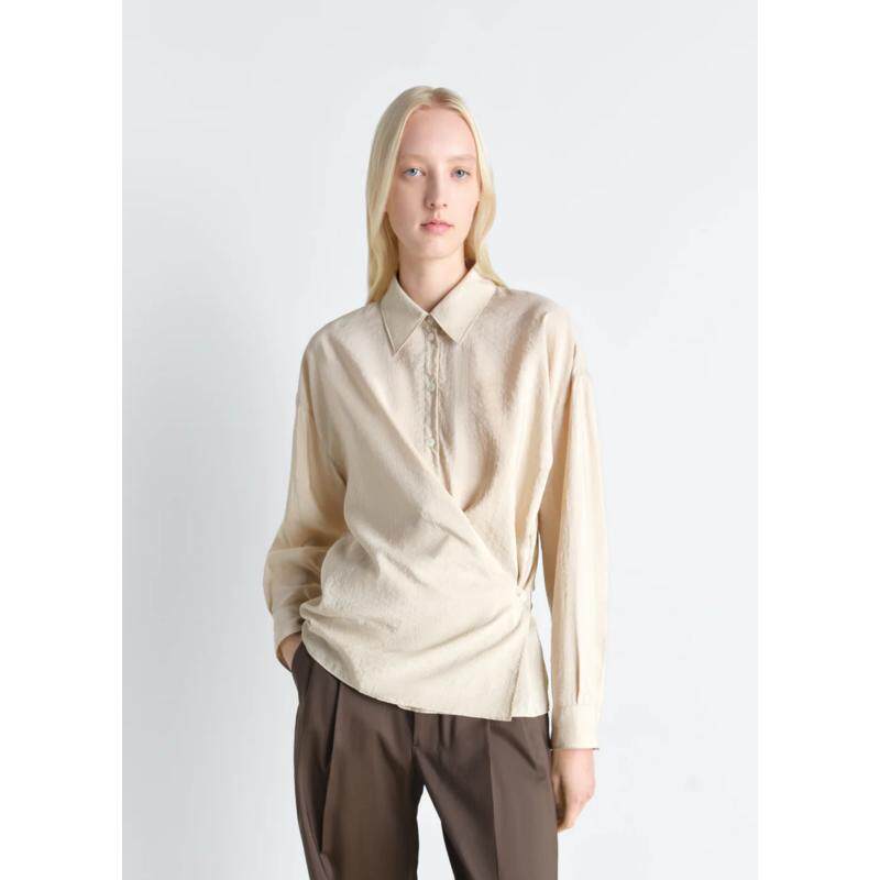 Lemaire 勒梅尔 女士 SS26 衬衫 直筒领扭曲
