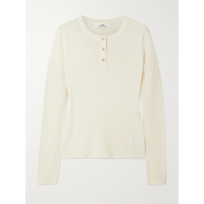 Arch4 女士 秋冬新品 针织衫 Noa 罗纹有机羊绒上衣