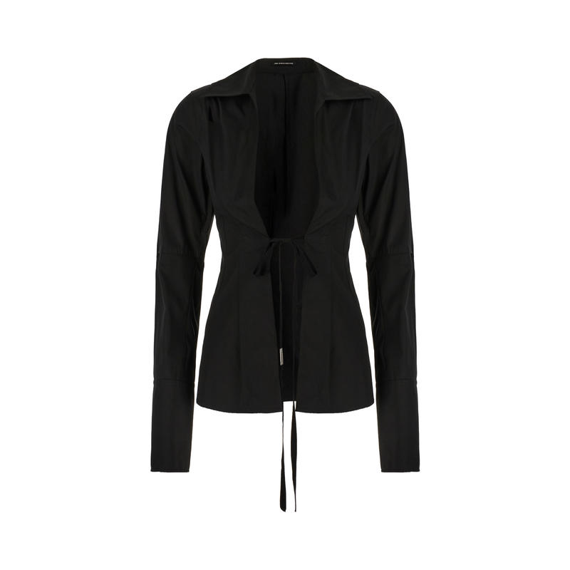 Ann Demeulemeester 女士 FW23 上衣 Linsey 黑色棉质衫