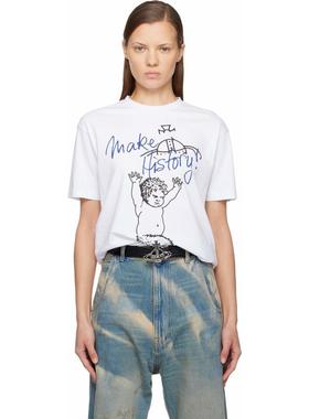 Vivienne Westwood西太后 女士 T恤 白色 Fawn Classic T 恤