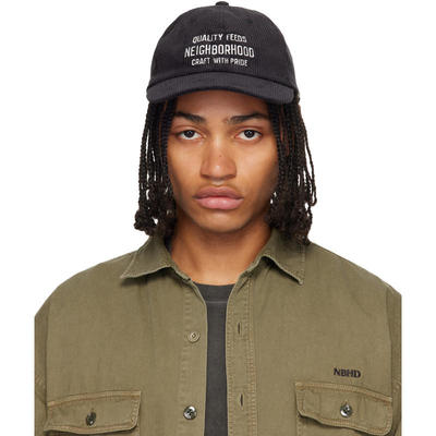 NEIGHBORHOOD 男士 棒球帽 黑色 Corduroy Dad
